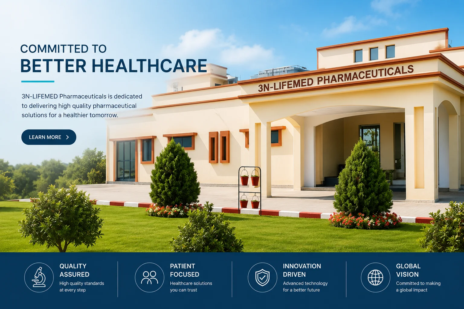 3N-Lifemed Pharmaceuticals manufacturing facility, Abdullah Colony, Sargodha — committed to better healthcare