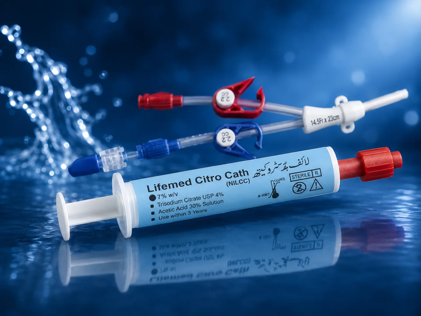 LIFEMED Citro Cath twin pack: prefilled syringe and vial